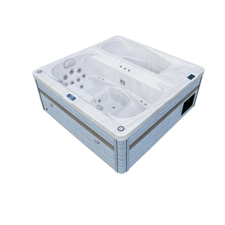 Гидромассажный бассейн с ледяной и горячей чашами Lovia IcyFlame